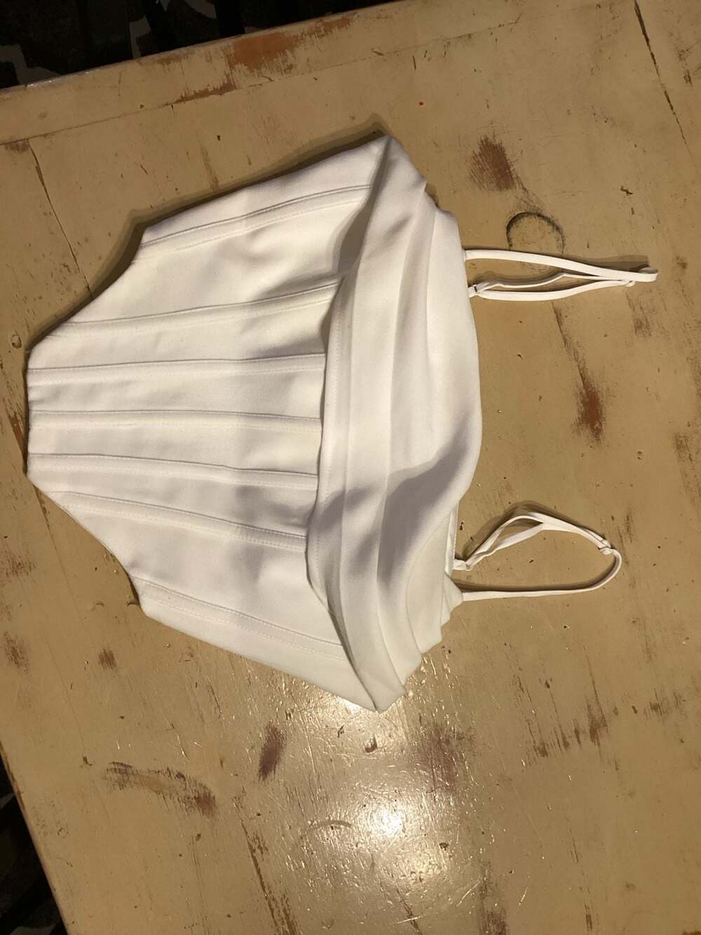 Bardot Jocosa Cowl Neck Corset Top White Size 6